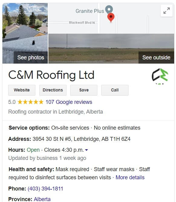 CMRoofing review roofing company